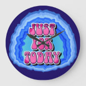 Net voor vandaag Geode 12 Step AA Recovery Slogan Grote Klok (Voorkant)
