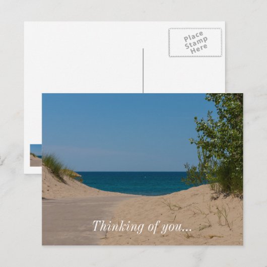 Net voorbij briefkaart (Voorkant / Achterkant)