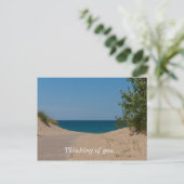 Net voorbij briefkaart (Staand voorkant)