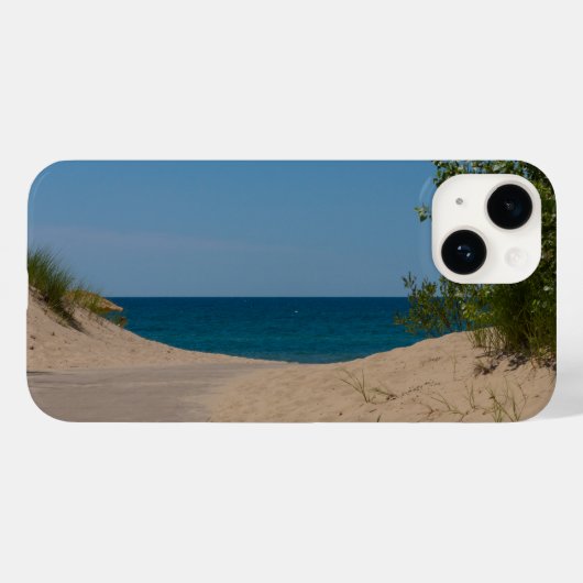 Net voorbij Hoesje-Gemate iPhone Case (Achterkant (horizontaal))