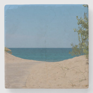 Net voorbij stenen onderzetter