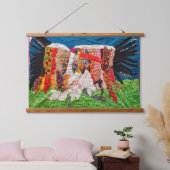 Net Whopping Crane Dance Hangend Wandkleed (Slaapkamer)