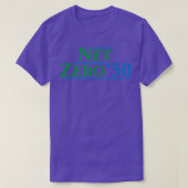 Net Zero 2050 Climate Change Carbon Emissions Redu T-shirt (Design voorkant)