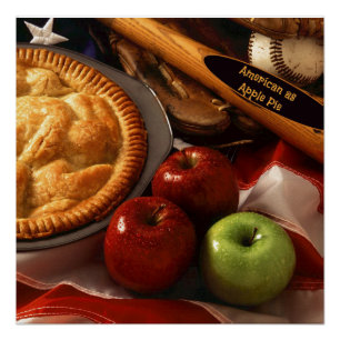 Net zo Amerikaans als appeltaart Perfect Poster