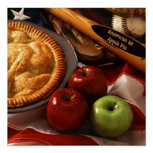 Net zo Amerikaans als appeltaart Perfect Poster (Voorkant)