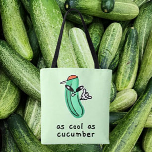 Net zo cool als een Komkommer – Boodschappentas Tote Bag