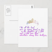 Net zo eerlijk als de dochters van hun werk briefkaart (Voorkant / Achterkant)