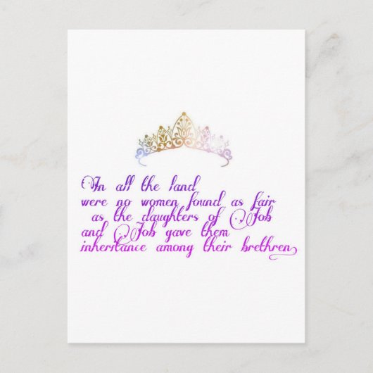 Net zo eerlijk als de dochters van hun werk briefkaart (Voorkant)