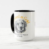 Net zo goed als de gouden persoonlijke Ringer Coff Mok (Voorkant links)