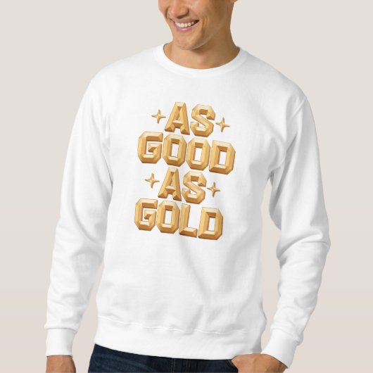 Net zo goed als het gouden witshirt trui (Voorkant)