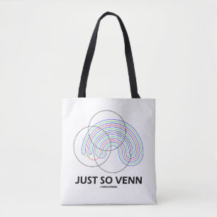 Net zo Venn Venn Figuur Wiskunde Humor Tote Bag