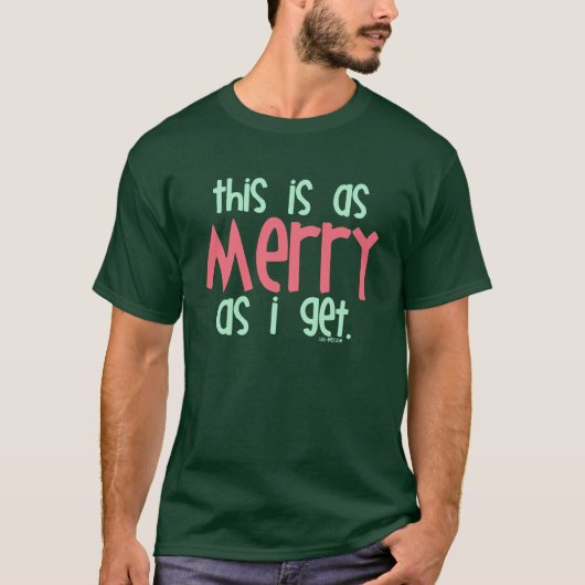 Net zo vriendelijk als ik krijg t-shirt (Voorkant)