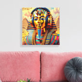 NET ZOALS FARAO TOET 3 CANVAS AFDRUK (Insitu (Woonkamer))
