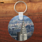 Net zoals het Chrysler-gebouw Sleutelhanger (Voorkant)