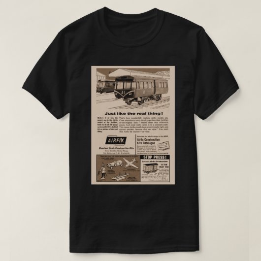 Net zoals het echte ding! - Airfix 2 T-shirt (Design voorkant)