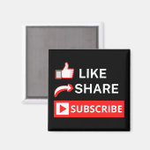 Net zoals je abonnement op Delen Magneet (Voorkant / Achterkant)