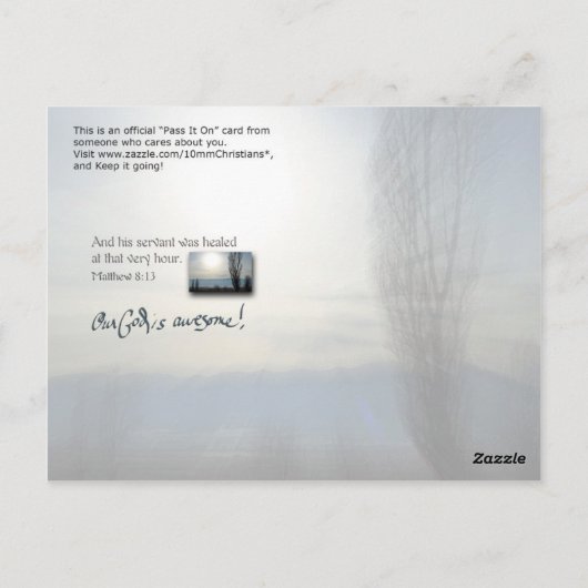 Net zoals je dacht briefkaart (Achterkant)