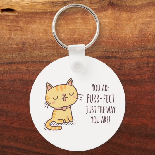 Net zoals je keukenkat bent sleutelhanger (Voorkant)