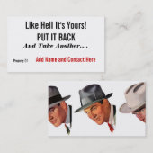 Net zoals jij. visitekaartje (Voorkant / Achterkant)