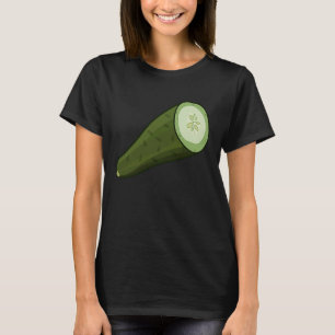 Net zoals komkommers die een kaarsvegetab hebben t-shirt