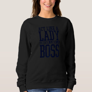Net zoals Lady Cheer als een Baas Cheer Coach Trui