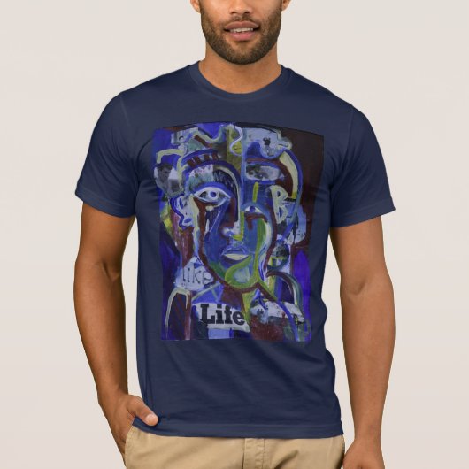 Net zoals leven t-shirt (Voorkant)