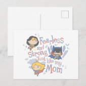 Net zoals mijn moeder, onverdiend en sterk briefkaart (Voorkant / Achterkant)