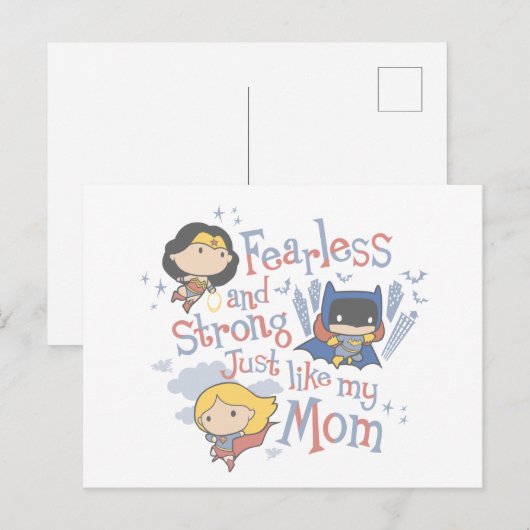 Net zoals mijn moeder, onverdiend en sterk briefkaart (Voorkant / Achterkant)