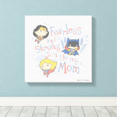 Net zoals mijn moeder, onverdiend en sterk canvas afdruk (Insitu (Houten vloer))