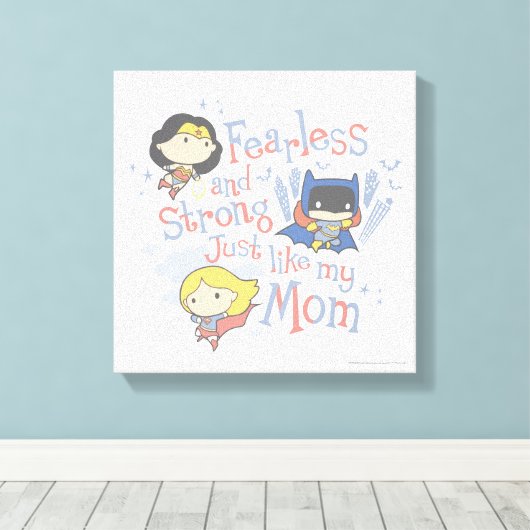 Net zoals mijn moeder, onverdiend en sterk canvas afdruk (Insitu (Houten vloer))