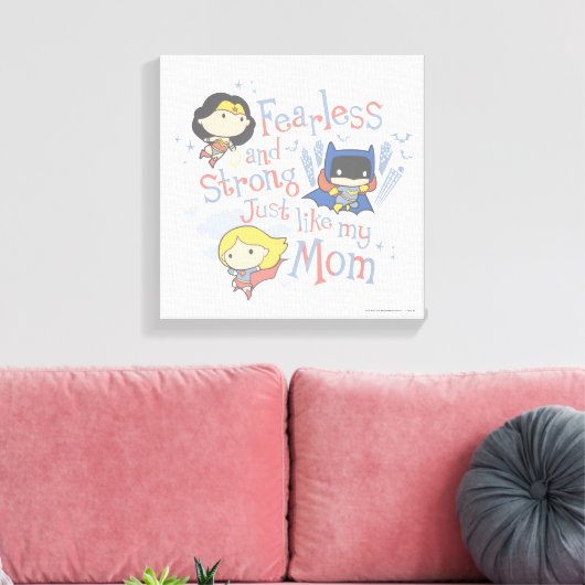 Net zoals mijn moeder, onverdiend en sterk canvas afdruk (Insitu (Woonkamer))