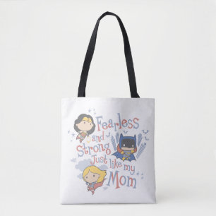 Net zoals mijn moeder, onverdiend en sterk tote bag