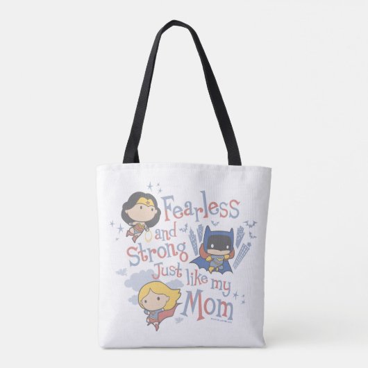 Net zoals mijn moeder, onverdiend en sterk tote bag (Achterkant)