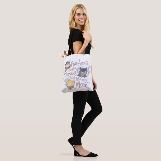 Net zoals mijn moeder, onverdiend en sterk tote bag (Op model)