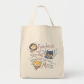 Net zoals mijn moeder, onverdiend en sterk tote bag (Voorkant)