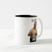 Net zoals Mike Coffee-Mok Tweekleurige Koffiemok (Voorkant rechts)