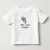 Net zoals papa kinder shirts (Voorkant)