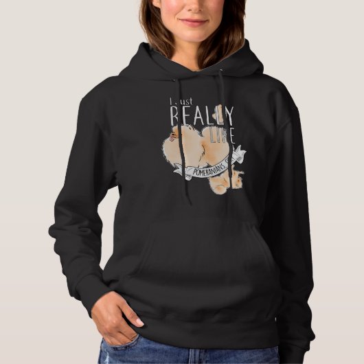 Net zoals Pomeraniërs Hoodie (Voorkant)