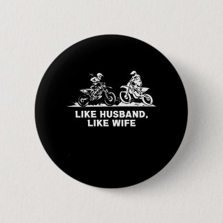 Net zoals Wife Motocross Dirt Bike Gift Ronde Button 5,7 Cm