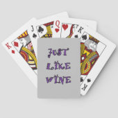 NET ZOALS WIJNspeelkaarten Pokerkaarten (Achterkant)