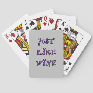 NET ZOALS WIJNspeelkaarten Pokerkaarten