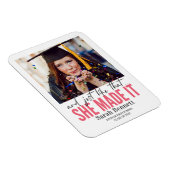 Net zoals ze het afstuderen aankondigde magneet (Rechterzijde)