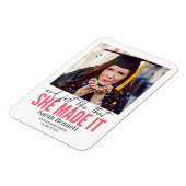 Net zoals ze het afstuderen aankondigde magneet (Linkerzijde)