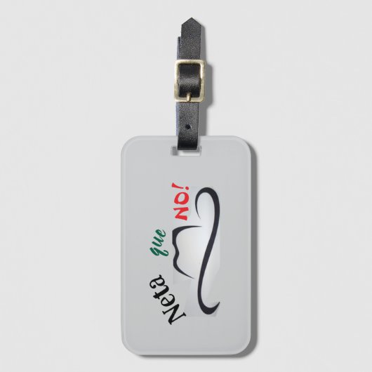 Neta que No! Bagagelabel (Voorkant (verticaal))
