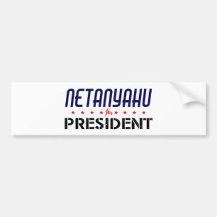 Netanyahu voor President Bumpersticker