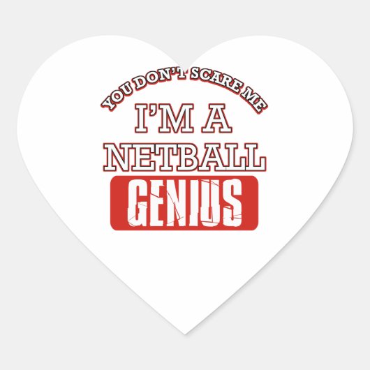 netbalgenialiteit hart sticker (Voorkant)