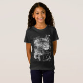 Netball Babe's, Black Grunge Netball T-shirt (Voorkant volledig)