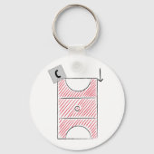 Netball Center Sleutelhanger (Voorkant)