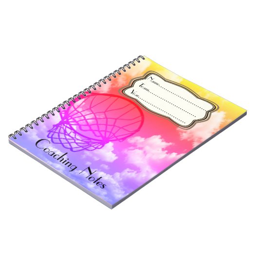 Netball Coaching Notes Thema Gepersonaliseerd Notitieboek (Linkerzijde)