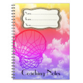 Netball Coaching Notes Thema Gepersonaliseerd Notitieboek (Voorkant)